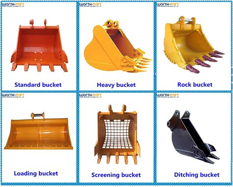 mini excavator bucket|mini excavator bucket types.